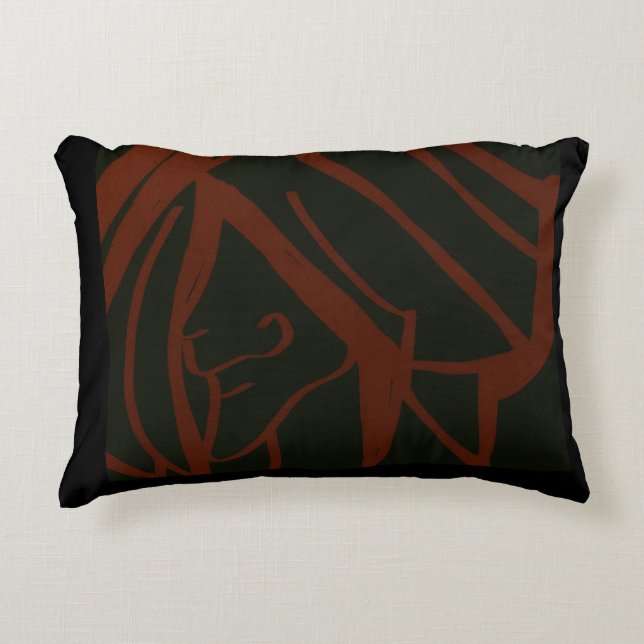 Portrait  accent pillow (Front)