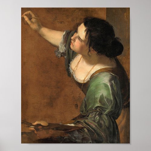 Portrait Allegory Painting Artemisia Gentilesc Poster