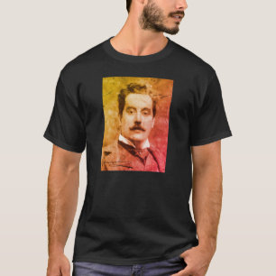 Portrait and Signature of Giacomo Puccini T-Shirt