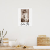 Portrait and signature of Nellie Bly Poster (Kitchen)