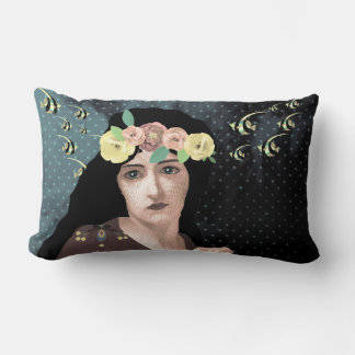 Portrait Art Lumbar Pillow