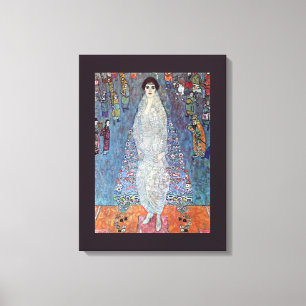 Portrait Baroness Elisabeth Bacchofen Echt, Klimt Canvas Print