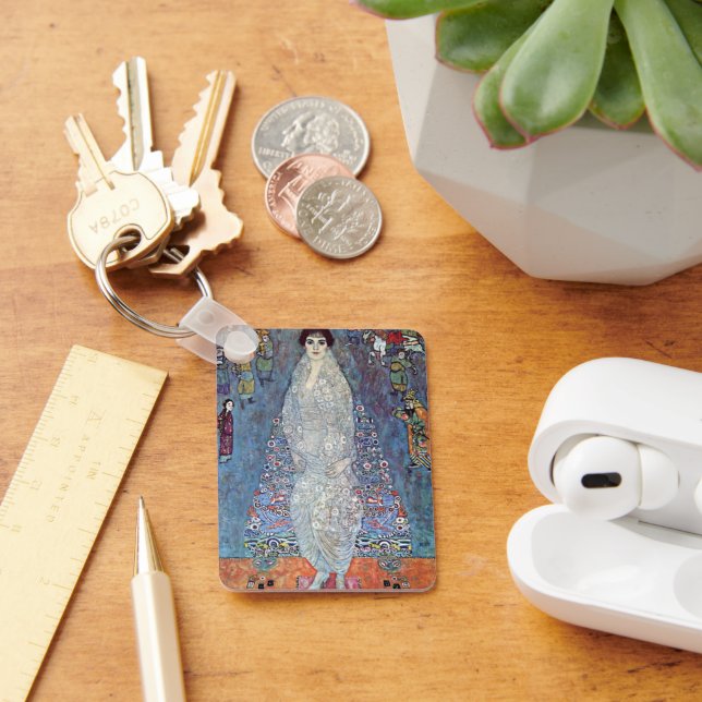 Portrait Baroness Elisabeth Bacchofen Echt, Klimt Keychain (Desk)