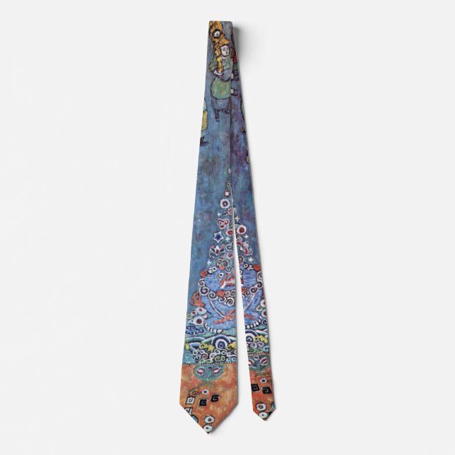 Portrait Baroness Elisabeth Bacchofen Echt, Klimt Neck Tie (Front)