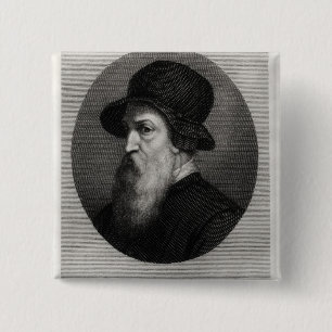 Portrait Benvenuto Cellini  engraved by Pinback Button