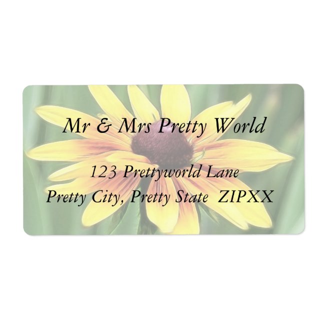 Portrait - Black Eyed Susan Label (Front)