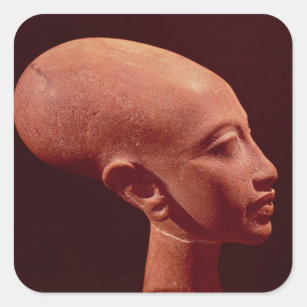 Portrait bust of a daughter of King Akhenaten Square Sticker