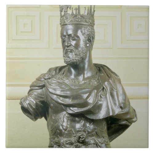 Portrait Bust of Cosimo I de Medici 1519_74 c15 Ceramic Tile