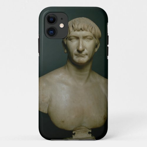 Portrait bust of emperor Trajan 53_117 AD 1st_2n iPhone 11 Case