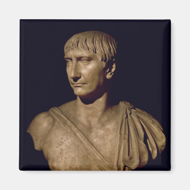 Portrait bust of Emperor Trajan Magnet (Front)