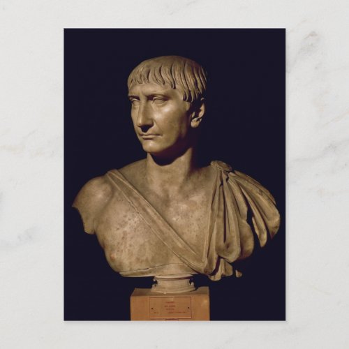 Portrait bust of Emperor Trajan Postcard