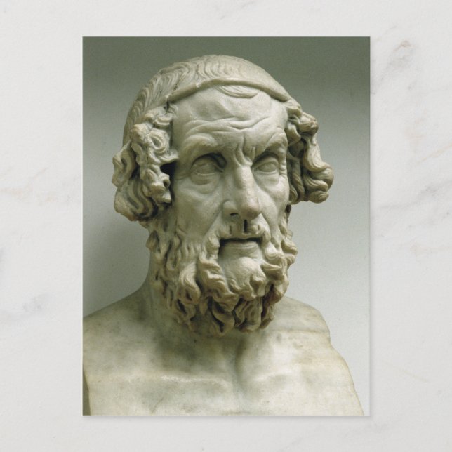 Portrait bust of Homer Postcard (Front)