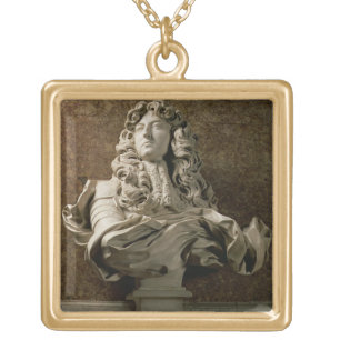 Portrait bust of Louis XIV (1638-1715), 1665, (mar Gold Plated Necklace