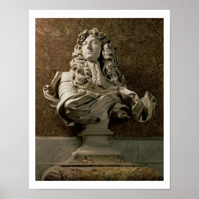 Portrait bust of Louis XIV (1638-1715), 1665, (sea Poster (Front)