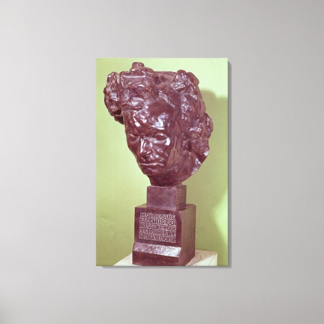 Portrait Bust of Ludwig van Beethoven  1901 Canvas Print (Front)