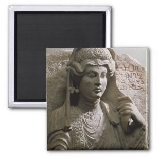 Portrait bust tomb relief, Roman, c.2nd/3rd centur Magnet