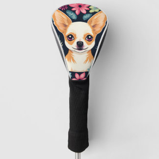 Portrait Chihuahua Cute Golf Head Cover