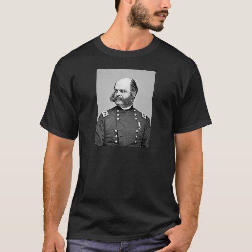 Portrait Civil War General Ambrose E Burnside T_Shirt