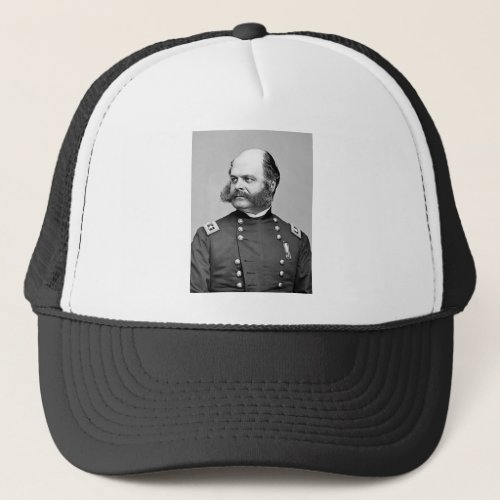 Portrait Civil War General Ambrose E Burnside Trucker Hat