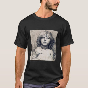 Portrait (Copper print), Alphonse Mucha T-Shirt