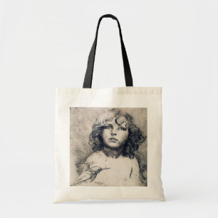 Portrait (Copper print), Alphonse Mucha Tote Bag