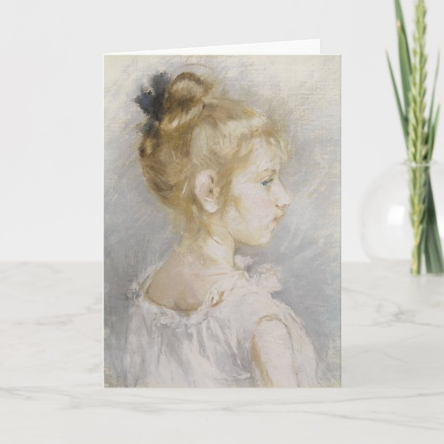 Portrait de Blanche Pontillon | Berthe Morisot Card (Front)