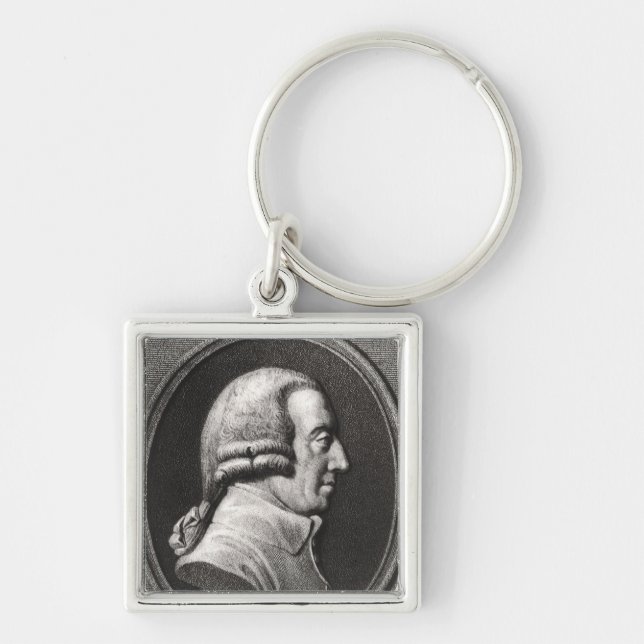 Portrait from a medallion of Adam Smith Keychain (Front)