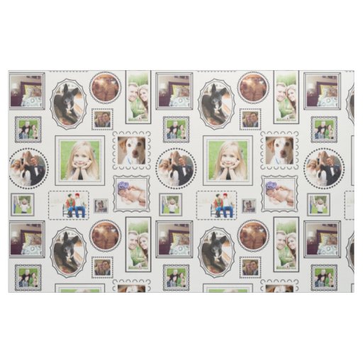 Portrait Gallery Frames with Personalized Photos Fabric