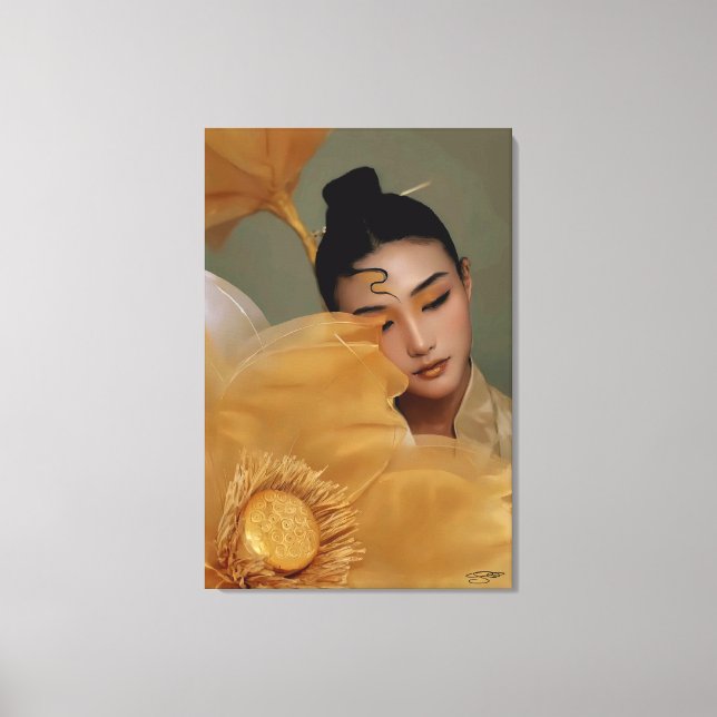 Portrait Geji GaiGai Chinese Dance Canvas Print (Front)