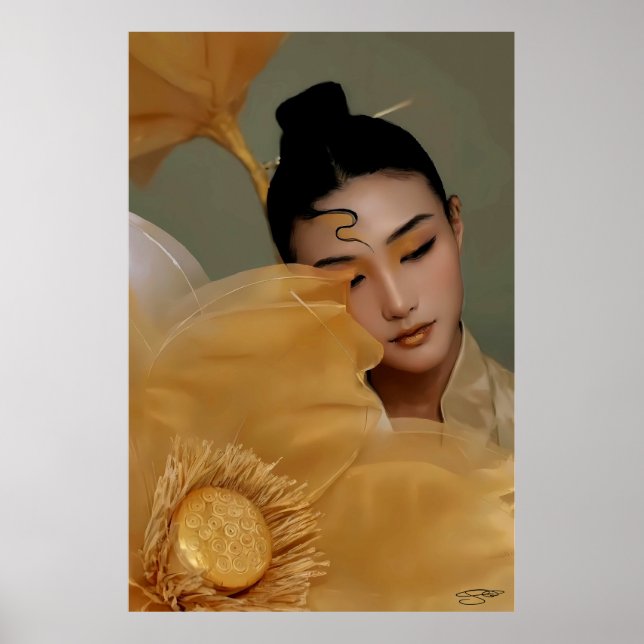 Portrait Geji GaiGai Chinese Dance Poster (Front)