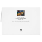 portrait german shepherd labrador mixed breed dog cards (Back Horizontal)