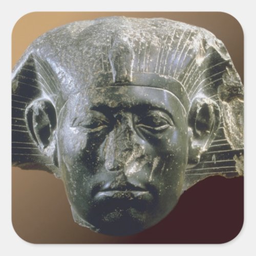 Portrait head of Sesostris III  from a sphinx Square Sticker