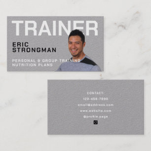 Portrait image personal trainer business card