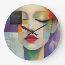 Portrait in Color Block Surrealism