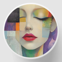 Portrait in Color Block Surrealism