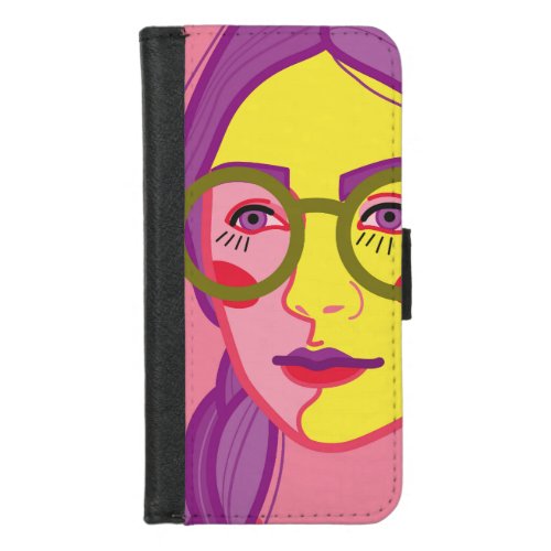 portrait in the style of pop art  iPhone 87 wallet case