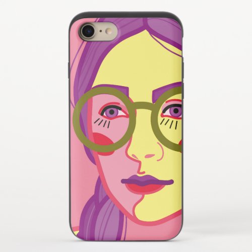 portrait in the style of pop art iPhone 87 slider case