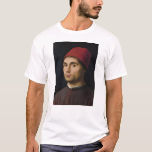 Portrait Man Antonello Messina painting art vintag T-Shirt