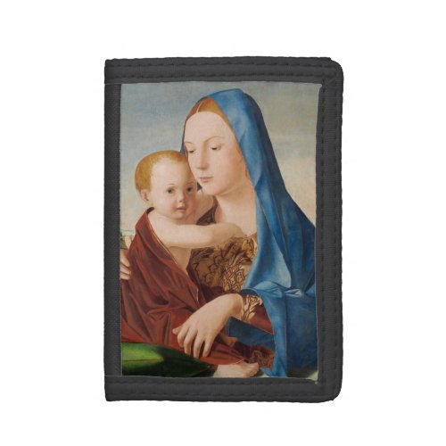 Portrait Mary and Baby Jesus Tri_fold Wallet
