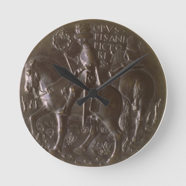 Portrait medal, reverse depic round clock (Front)