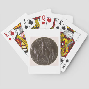 Portrait medal, reverse depicting Gianfrancesco Go Poker Cards