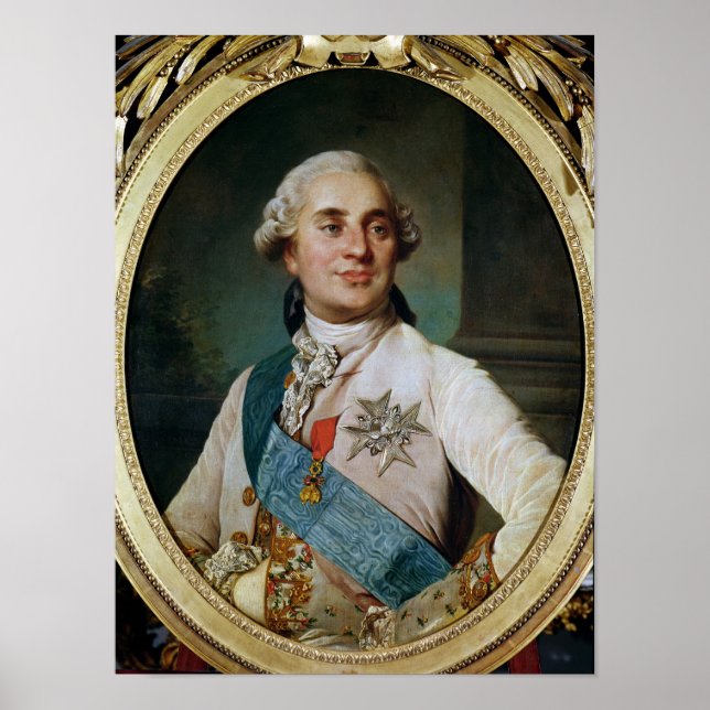 Portrait Medallion of Louis XVI  1775 Poster (Front)