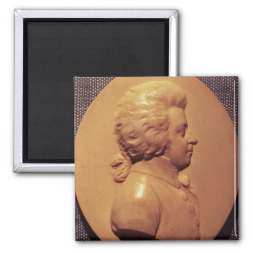 Portrait medallion of Wolfgang Amadeus Mozart Magnet