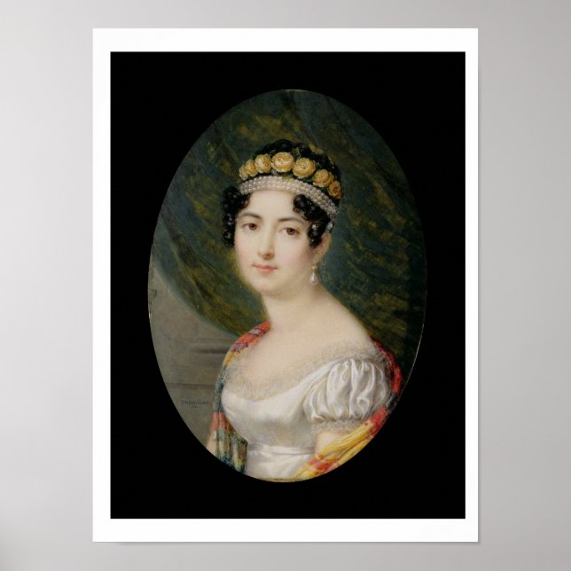 Portrait Miniature of the Empress Josephine (1763- Poster (Front)