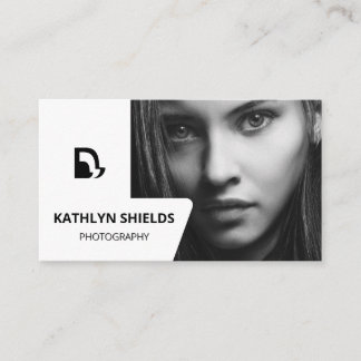 Portrait modern minimalist  photography business card