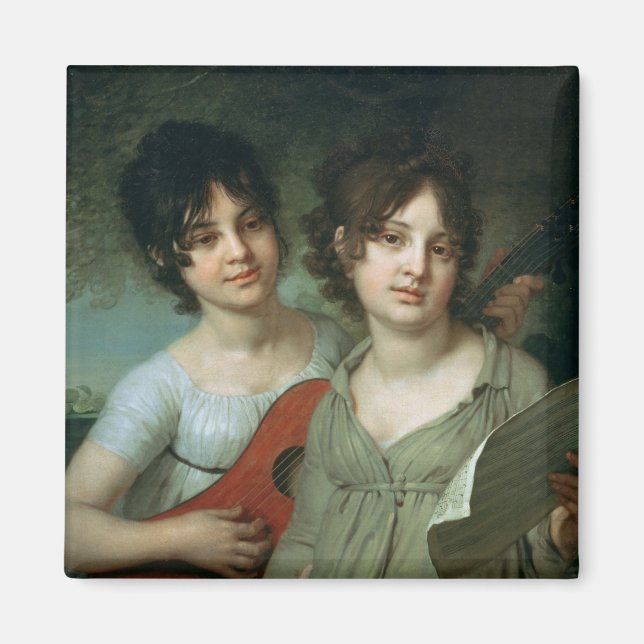 Portrait of A. and V. Gagarin, 1802 Magnet (Front)