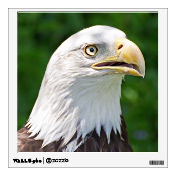 Portrait Of A Bald Eagle Wall Sticker by debscreative at Zazzle