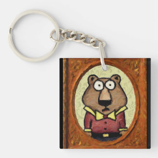 Portrait of a Bear Keychain