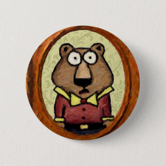 Portrait of a Bear Pinback Button