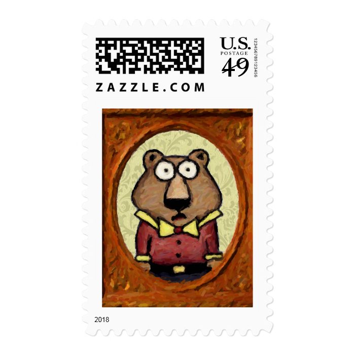 Portrait of a Bear Stamp